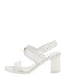Gigi Leather Two-Band Sandal