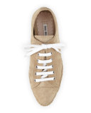 Suede Platform Espadrille Sneaker, Desert