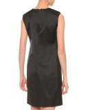 Split-Neck Skimmer Dress