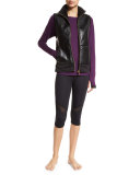 Take Sides Stretch Cropped Performance Leggings