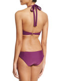 Saffron Strappy Halter Swim Top, Sangria