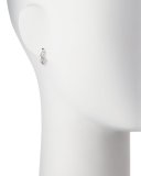 Fireworks Mini Huggie Earrings in 18k White Gold