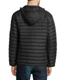 Lightweight Quilted Down Jacket, Black