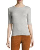 Santea Forli Rib Top, Heather Gray