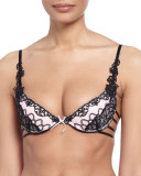 Carioca Strappy-Side Lace Bra, Aveux Rose