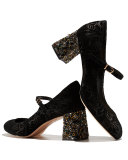 Renee Brocade Mary Jane Pump, Baroque Black