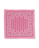 Silk Twill Logo Scarf