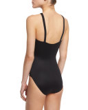 Anastasia Mesh-Front Underwire One-Piece Swimsuit