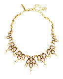 Pear Cabochon Collar Necklace