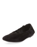Pond Suede Ballerina Flat, Black