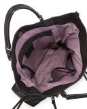 Everette Leather Satchel Bag, Black