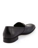 Rocco Leather Penny Loafer, Black