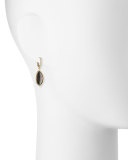 Luna 18K Gold & Black Mother-of-Pearl Marquis Drop Earrings