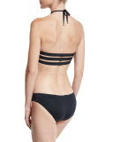 Adriana Solid Hipster Swim Bottom, Black