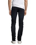 Arc 3D Distressed Slim Jeans, Black