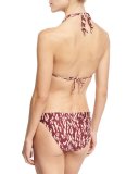 Bia Bali Printed Swim Bottom, Red