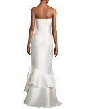 Anya Strapless Tiered Mermaid Gown