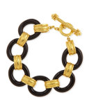 19k Gold & Black Jade Bracelet