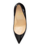 Pigalle Follies Point-Toe Red Sole Pump, Black