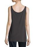 Sleeveless Scoop-Neck Lightweight Jersey Tank