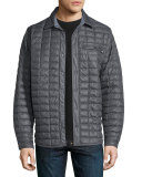 Reyes Thermoball Quilted Shirt Jacket, Dark Gray
