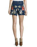 The Hawaiian Embroidered Shorts, Midnight
