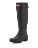 Tour Traveler Rubber Rain Boot, Black