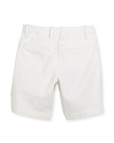 Jacob Stretch Chino Shorts, Ice Cap, Size 8-16