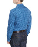 Check Sport Shirt, Blue