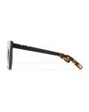 Kohl and Kaftans Cat-Eye Sunglasses, Black