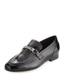 Cooper Patent Chain Loafer, Black