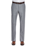 Super 150s Wool Trousers, Gray