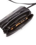 Calf-Hair Flap Clutch Bag, Leopard