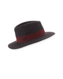 Andre Felt Classic Fedora Hat, Charcoal