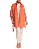 Narcisco Wool-Blend Coat, Plus Size