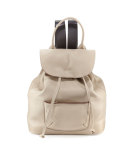 Langley Leather Backpack, Bone
