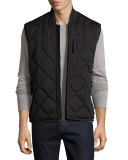 Systems Quilted Vest, Jet Black