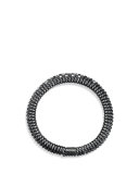 12mm Tempo Spiral Black Spinel Cuff Bracelet