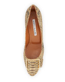 Durango Snake-Brocade 50mm Pump, Gold