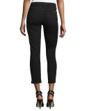 Kimmy Slim Illusion Lux Cropped Jeans, Black