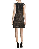 Roswell Geometric Lace Sleeveless Dress