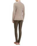 Moto Leather Leggings, Peat