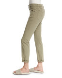 Low-Rise Skinny Jeans, Green Tea