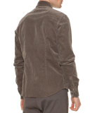 DUST BRN CORD SHIRT JKT