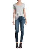 The Charlie Released-Hem Skinny Ankle Jeans, Breanna