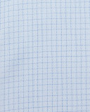 Textured Grid-Check Dress Shirt, Light Blue
