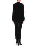 Button-Front Slim-Fit Cardigan, Black