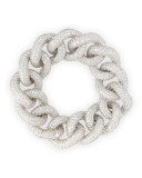 18k White Gold Diamond Chain Link Bracelet