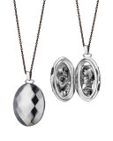 Passion Faceted Sterling Silver Locket Necklace