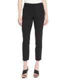 Heidi Straight-Leg Ankle Pants, Black